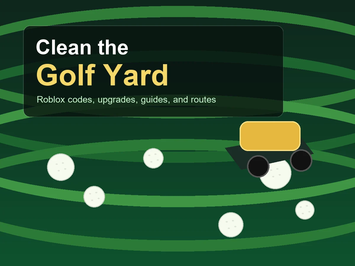Clean the Golf Yard official Roblox cover art